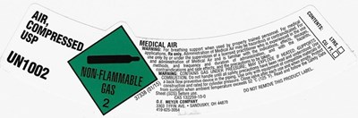 Medical Air Shoulder Label (Oe Meyer Air Compressed Sl)